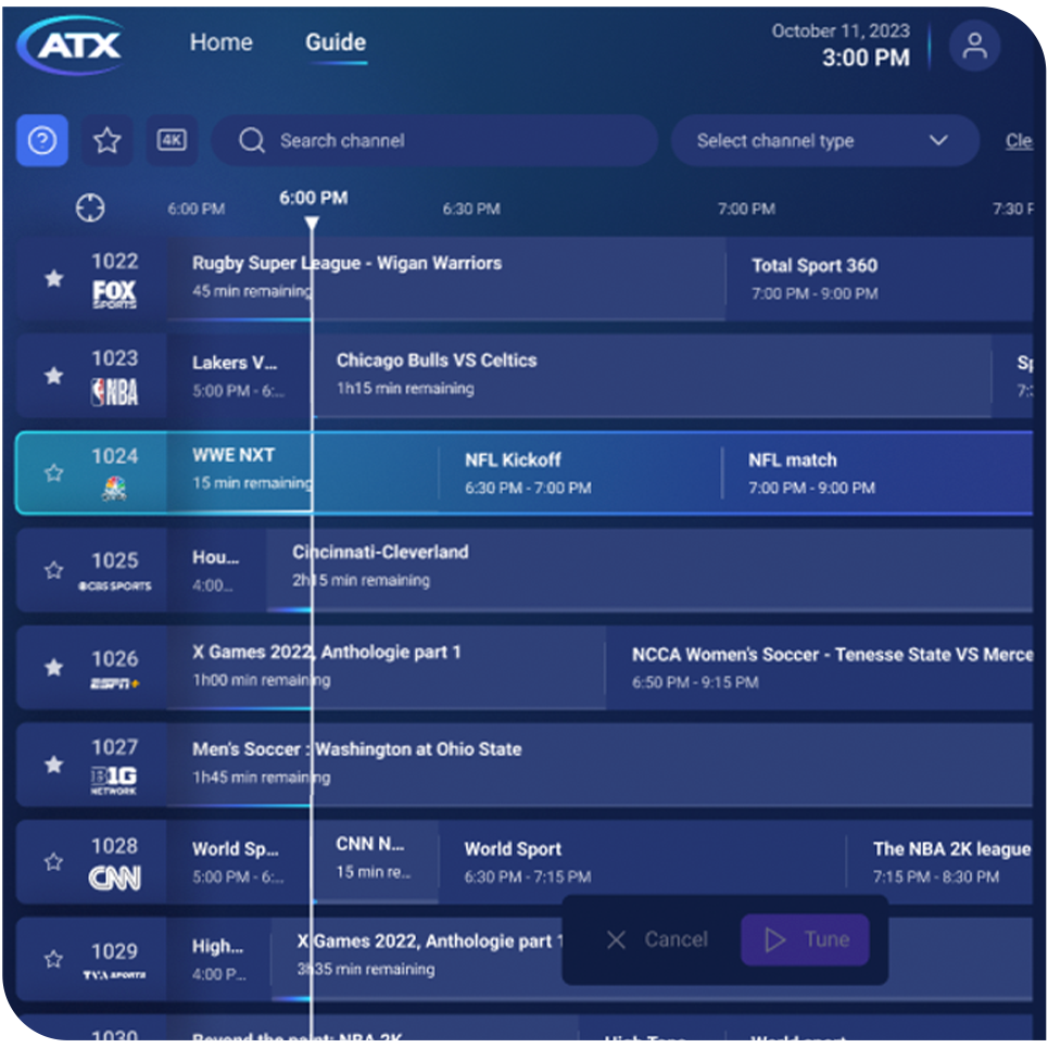 Visium MVP application screen